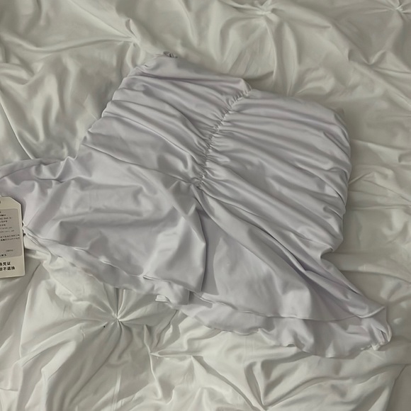 Party girl skirt white synched - Picture 1 of 1